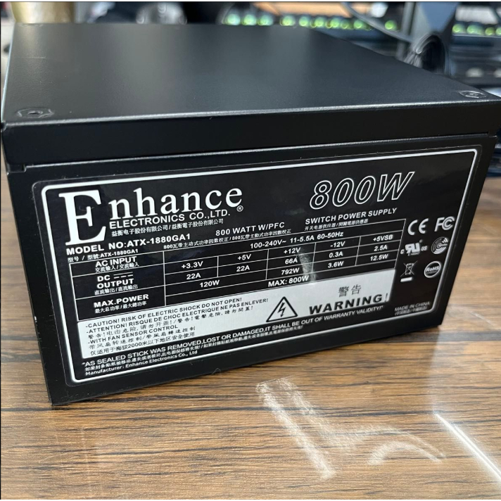 Nguồn máy tính Enhance 800W 80 Plus Titannium