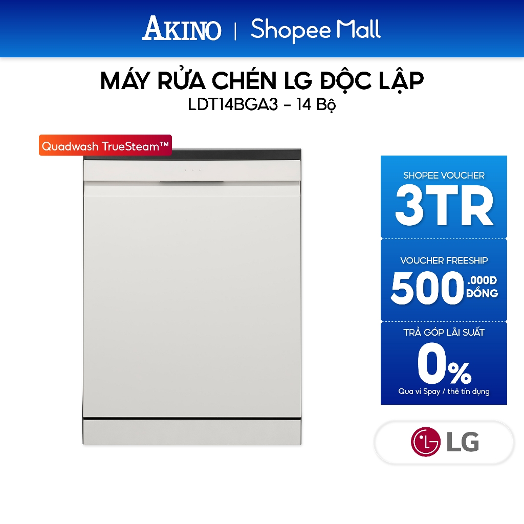 Máy rửa chén độc lập LG LDT14BGA3 - Hàng Chính Hãng