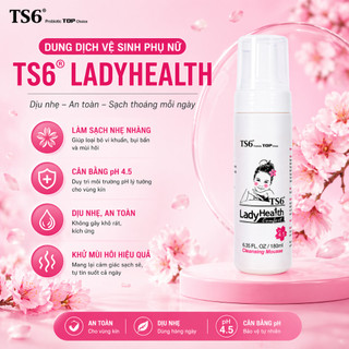 Dung dịch vệ sinh phụ nữ TS6 - 180ml giảm ngứa, mùi hôi, cân bằng pH