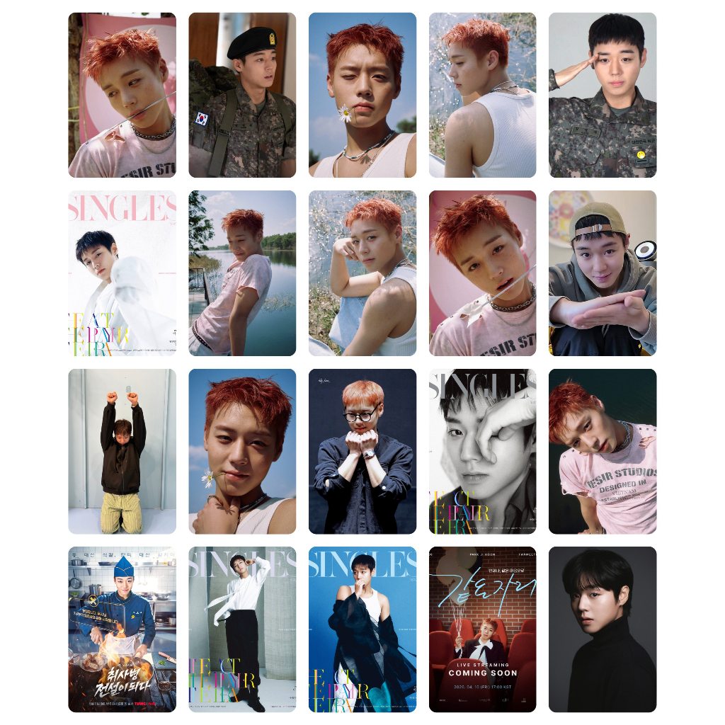 Lomo card PJH-E100 ảnh 1 mặt bo góc Park Jihoon - FB