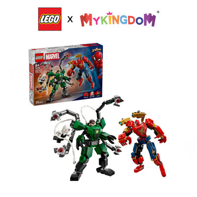 Đồ Chơi Lắp Ráp Trận Chiến Mech: Spider-Man Và Doc Ock LEGO SUPERHEROES 76338