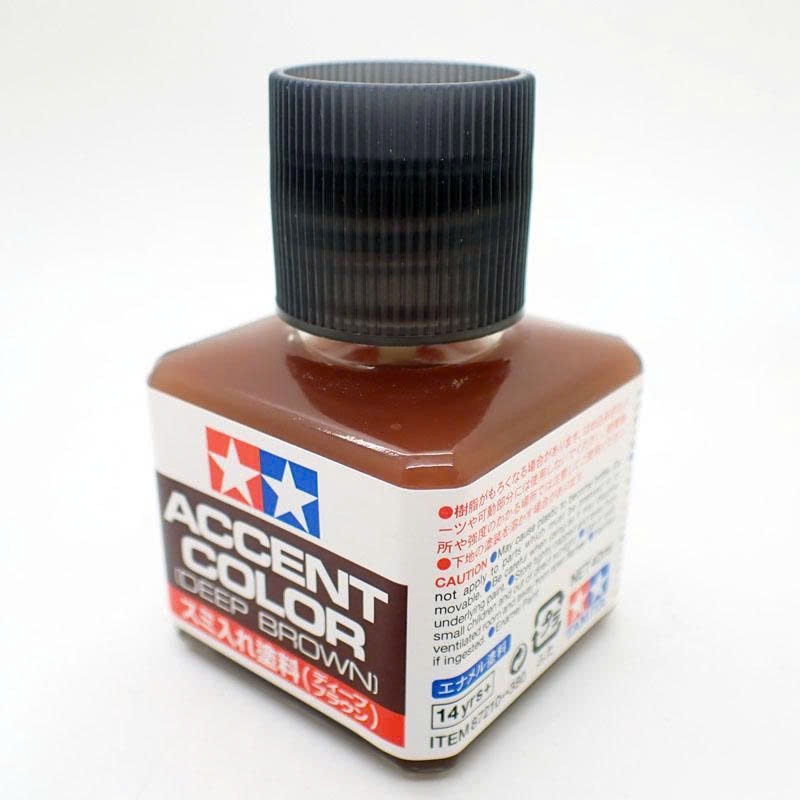 Dung dịch kẻ line (panel line) Tamiya 87210 Panel Line Accent Color Deep Brown 40ml 4950344872107