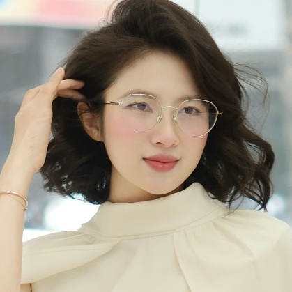 [ BOHEE ] - Kính mắt thời trang gọng kim loại dáng đa giác - K19
