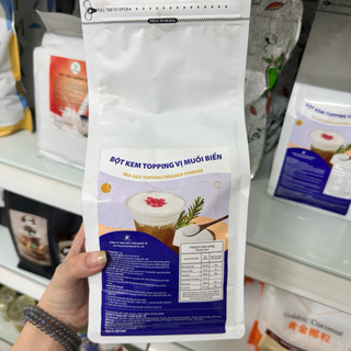 Bột Kem Topping Vị Muối Biển Việt Tuấn Gói 1kg - Topping Kem Muối, Sánh Béo, Đa Dụng