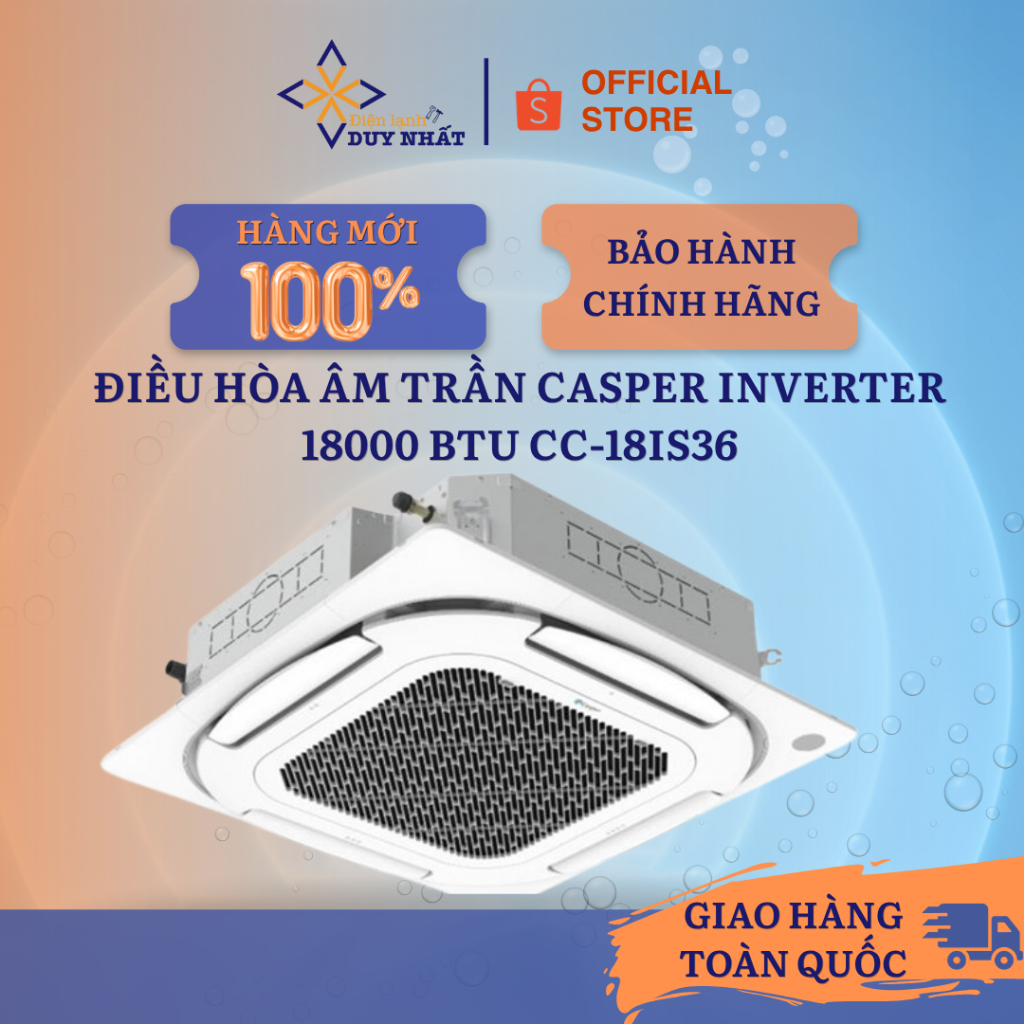 Điều hòa âm trần Casper Inverter 18000 BTU CC-18IS36 (2HP)