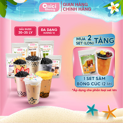 Set trà sữa phúc long thái xanh thái đỏ 15 vị tự chọn Bếp Của Mẹ Onici nguyên liệu nấu 30-35 ly