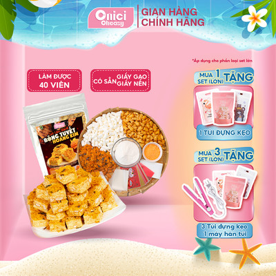 Set bánh bông tuyết hoàng kim ONICI nguyên liệu nấu thượng hạng 40 viên