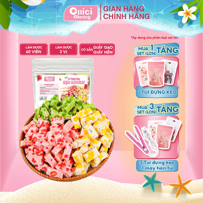 Set nguyên liệu kẹo nougat thượng hạng ONICI