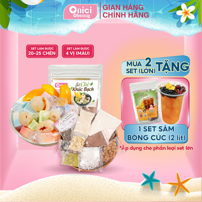 Set chè khúc bạch ONICI nguyên liệu nấu 20-25 chén