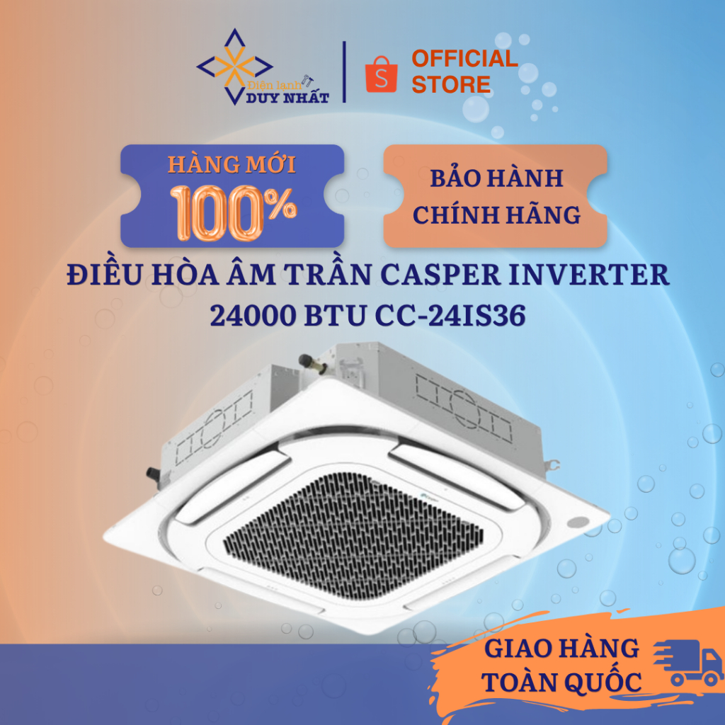 Điều hòa âm trần Casper Inverter 24000 BTU CC-24IS36 (2.5HP)