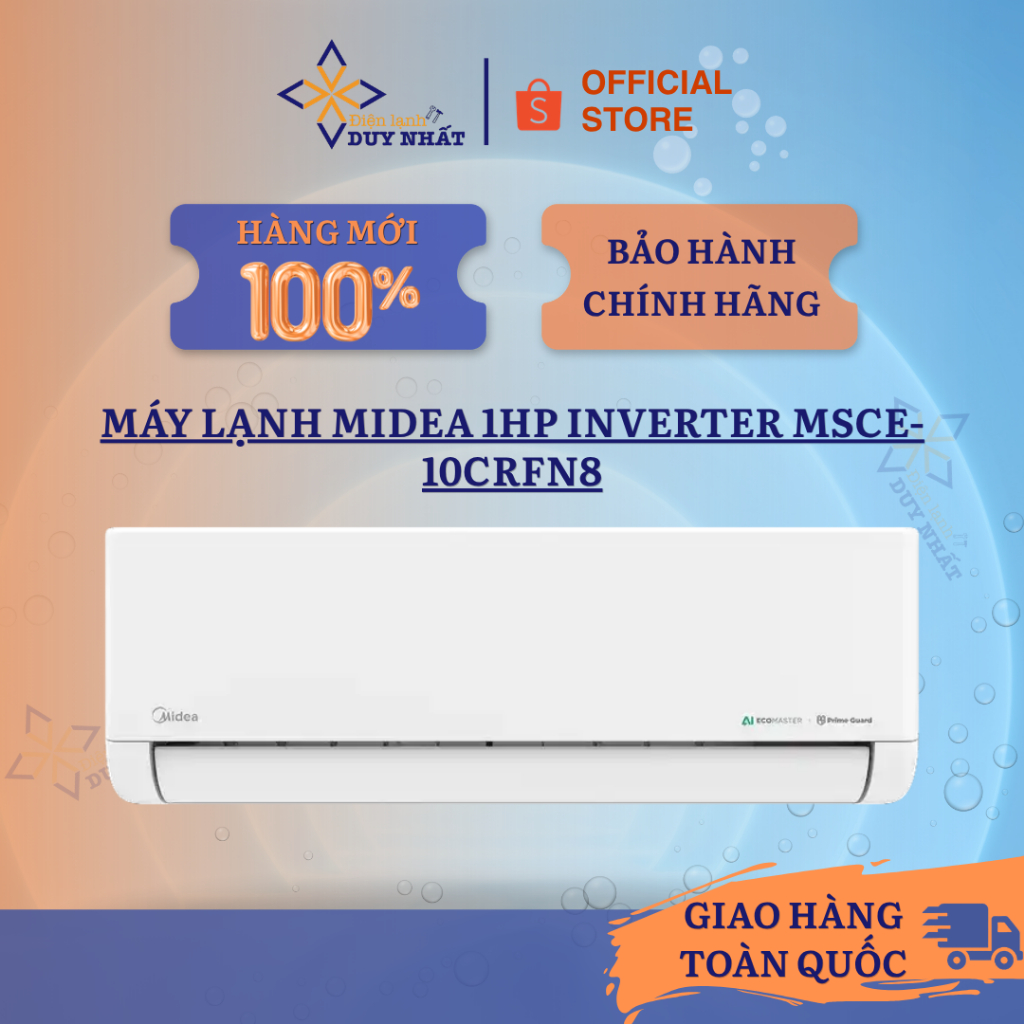 Máy lạnh MIDEA 1HP inverter MSCE-10CRFN8 Chính hãng
