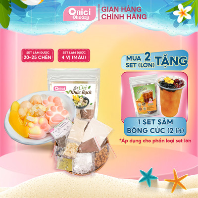 Set chè khúc bạch thanh mát giải nhiệt ONICI nguyên liệu nấu 20-25 chén chè