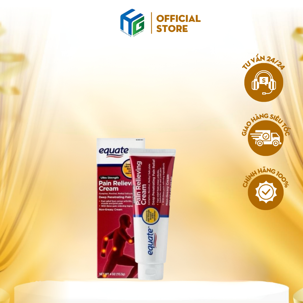 [HOẢ TỐC HCM] Dầu nóng xoa bóp equate pain relief cream 113Gr