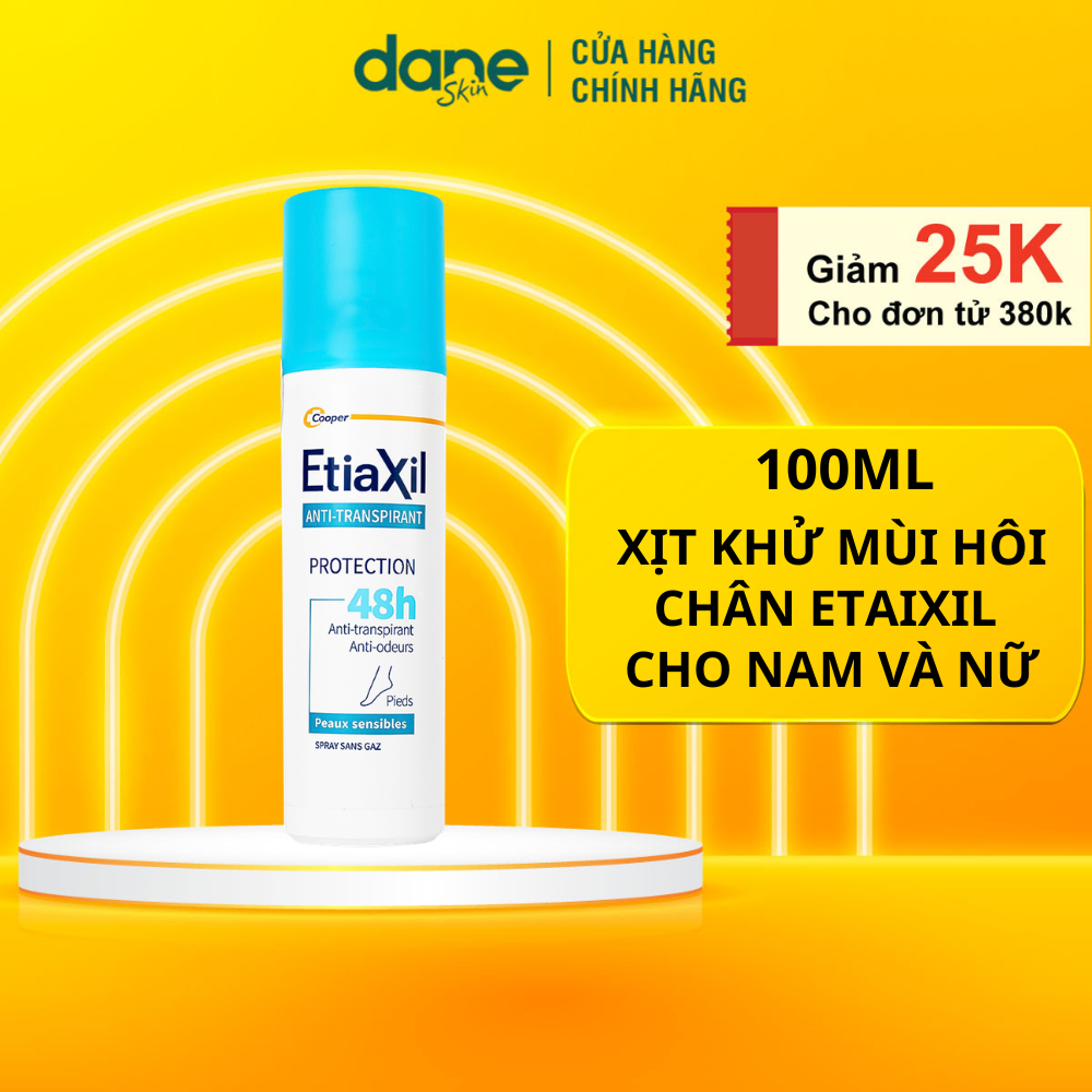 Xịt Khử Mùi Chân Cao Cấp Etiaxil Bảo Vệ Kép 100ml