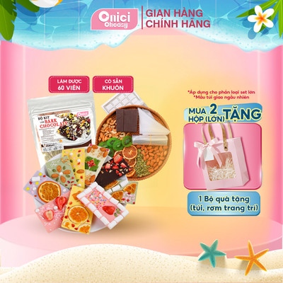 Set làm ChocolateBark ONICI nguyên liệu nấu 60 viên