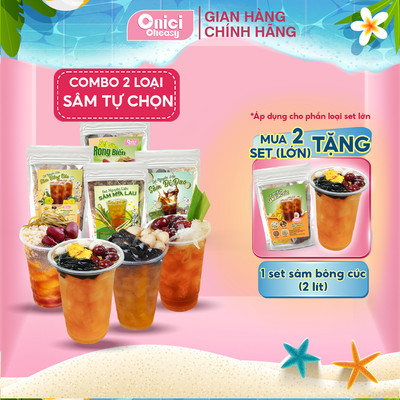 COMBO 2 set sâm tự chon sâm bí đao, mía lau, bông cúc, rong biển ONICI thành phẩm nấu 4-5 lít/set