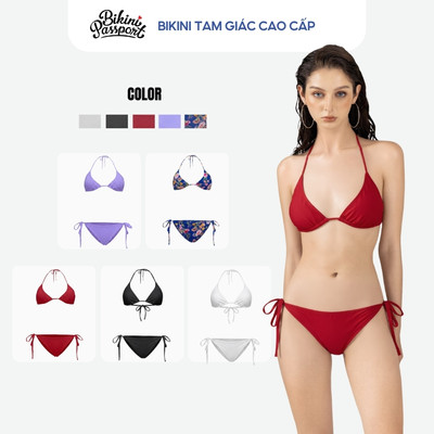 Bộ bikini nữ tam giác sexy đi biển - Bikini Passport - BSV143_RD