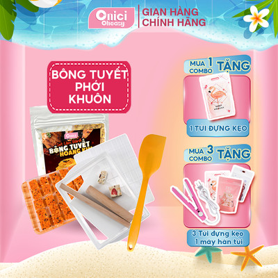 COMBO set làm BÁNH BÔNG TUYẾT thượng hạng 40 viên và dụng cụ làm bánh tự chọn ONICI