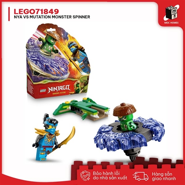 Đồ chơi lắp ráp NINJAGO 71849 Nya vs. Mutation Monster Spinner