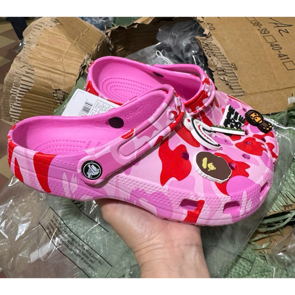 Dép cross x Bape ss25 siêu hot cực chất cho nam nữ