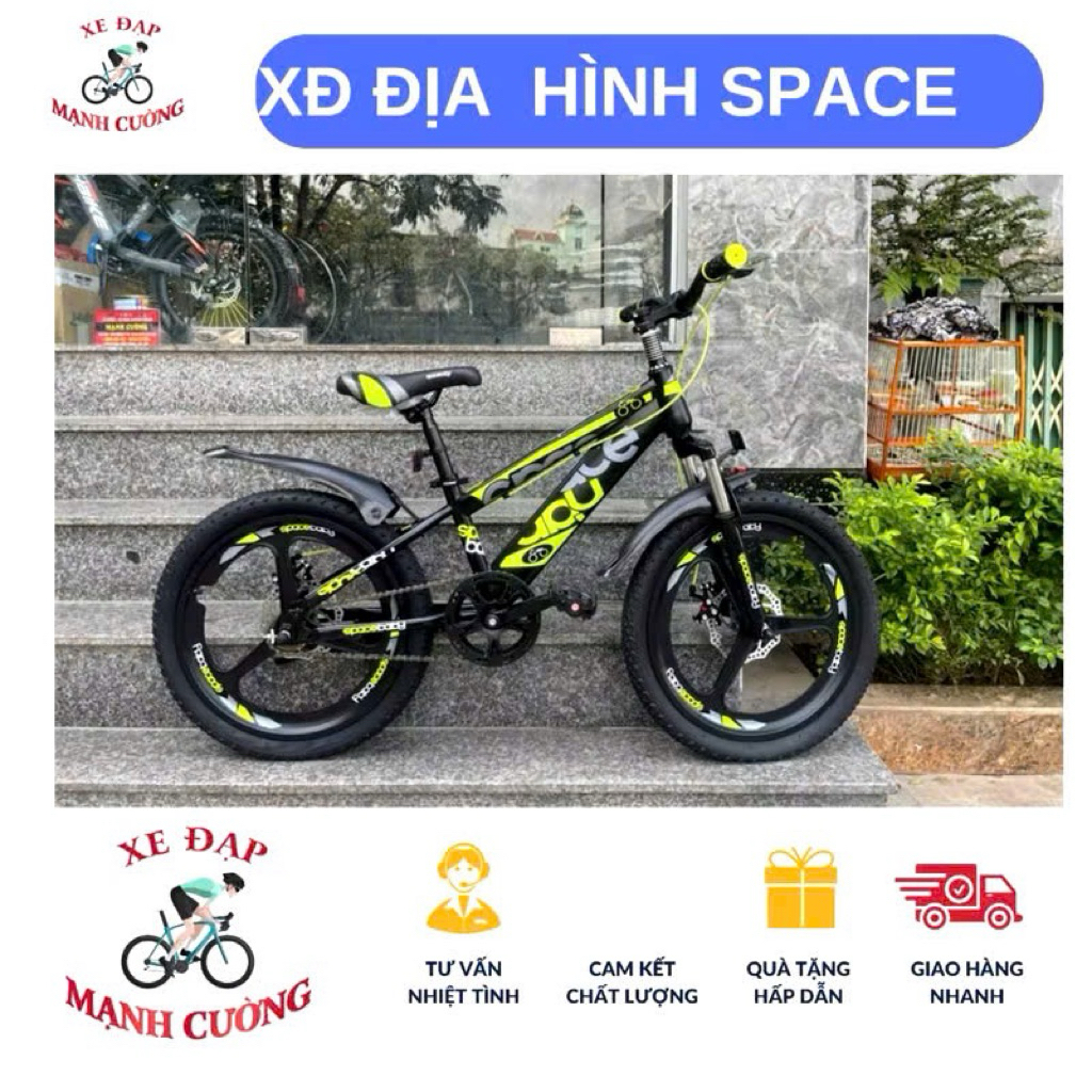 XE ĐẠP ĐỊA HÌNH  SPACE  LOẠI 1 CHÍNH HÃNG DÀNH CHO TRẺ ĐỦ SIZE 18, 20, 22