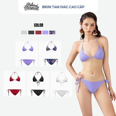 Bộ bikini nữ tam giác quyến rũ đi resort - Bikini Passport - BSV143_PP