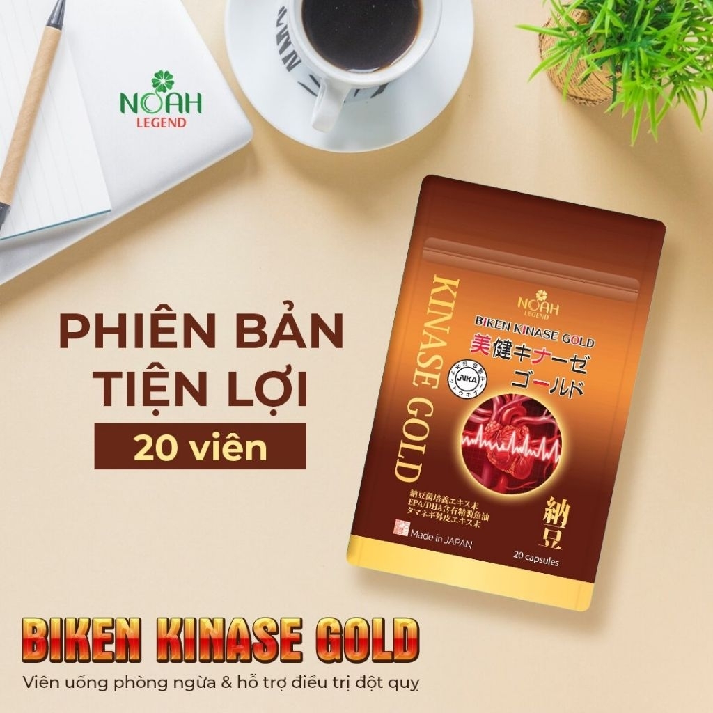Thực phẩm bảo vệ sức khỏe Biken Kinase Gold  (20 viên/ gói)