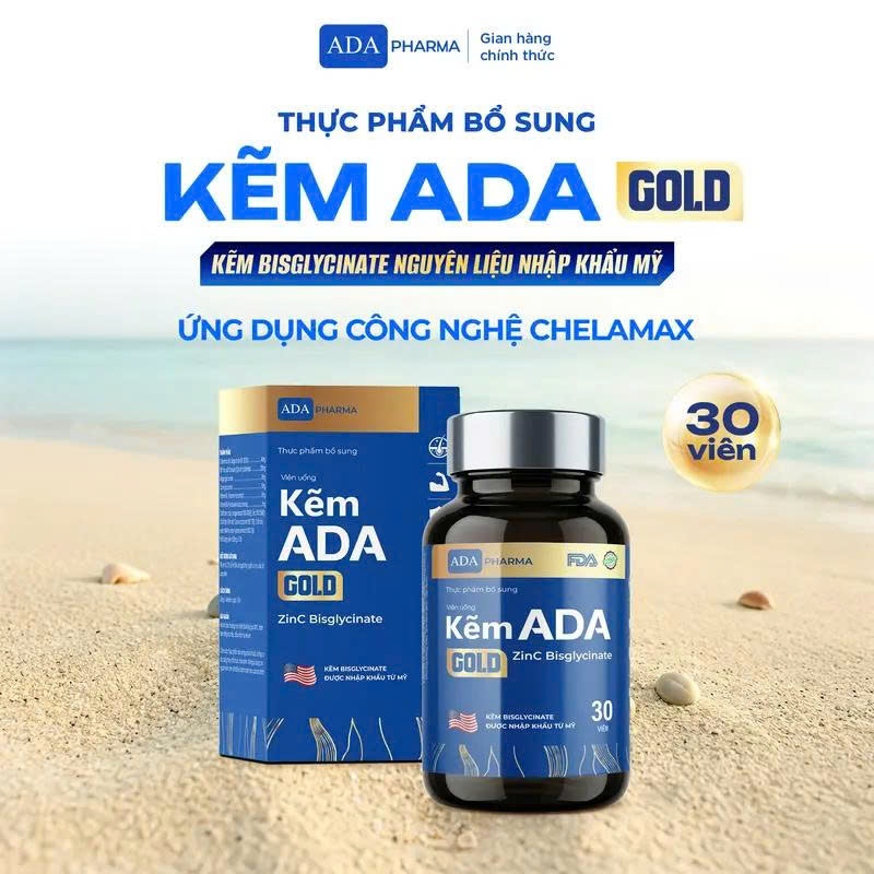 [ Quà Tặng Độc Quyền LIVE VBB ] KẼM ADA CHELAMAX ZINC BISGLYCINATE Bổ sung kẽm thế hệ mới
