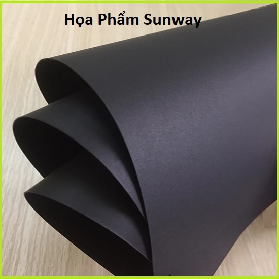 Giấy đen bìa cứng A0 định lượng 160gsm set 5 tờ