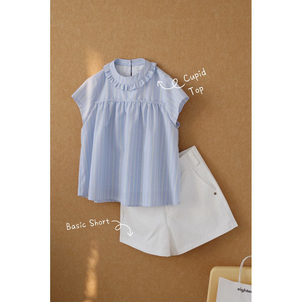 Áo babydoll sọc Cupid Top ୨୧ 𝐁𝐲 𝐄𝐢𝐠𝐡𝐭𝐞𝐞𝐧 𝐀𝐠𝐚𝐢𝐧