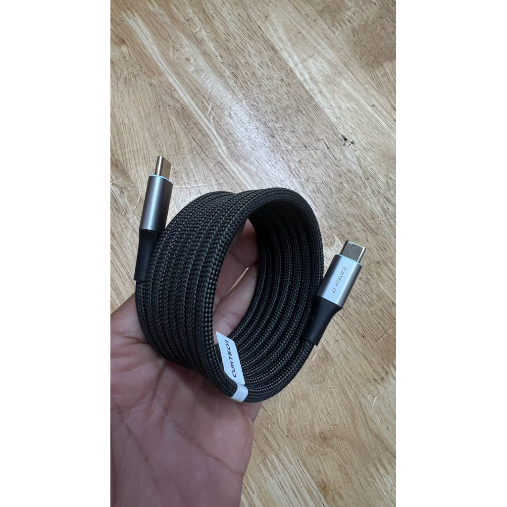 Cáp Cuktech từ tính Type-C to C 6A 240W dài 1.5M CMC615