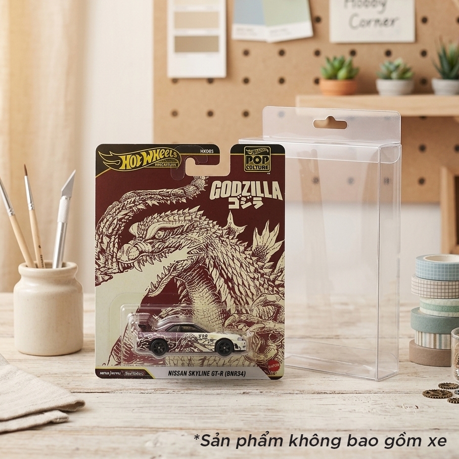 Hộp PVC nắp gập đựng card Hot wheels Premium 1:64 PVC_HW_PRE_V2