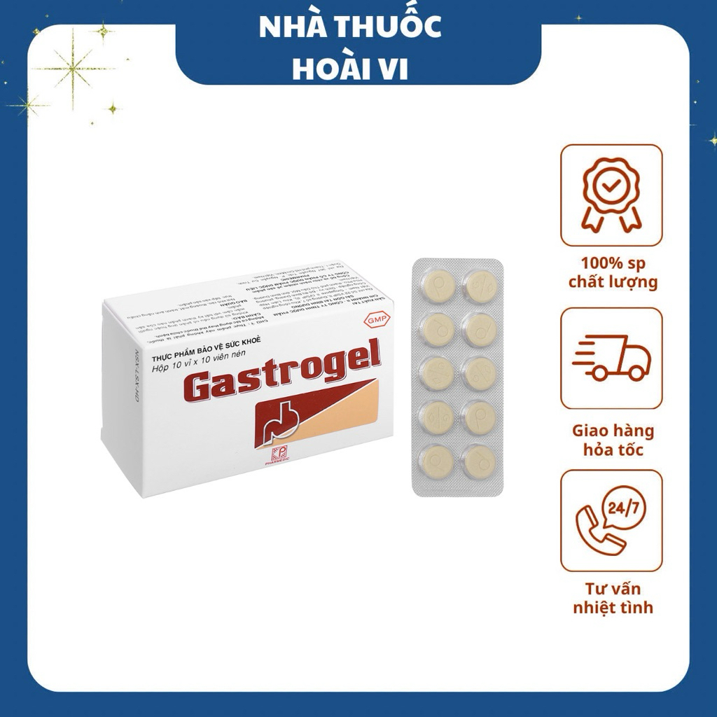 Gastrogel Viên nhai hỗ trợ dạ dày