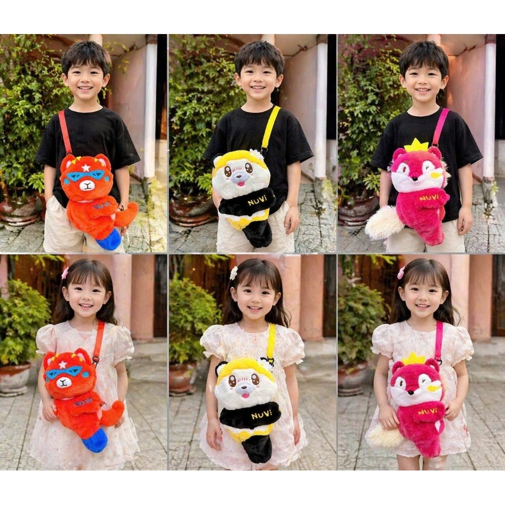 Túi mù balo Gấu Bông. HKM Nuvi