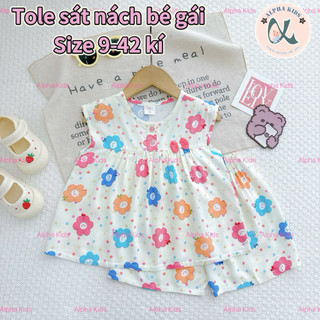 Size M (36-42 kí) - Tole đùi sát nách đính nơ bé gái Đan Kids 210426