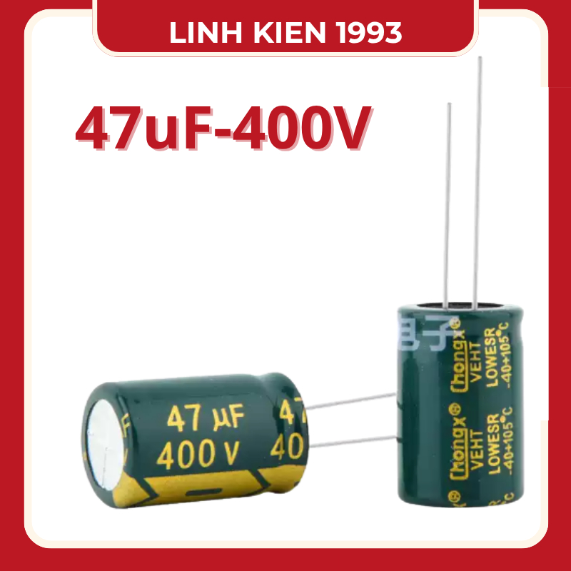 [ 2 Con ] Tụ Điện 47uF 400V LOW ESR Chính Hãng Changxin – Tụ Hóa Lọc Nguồn Chất Lượng Cao, Chịu Nhiệ