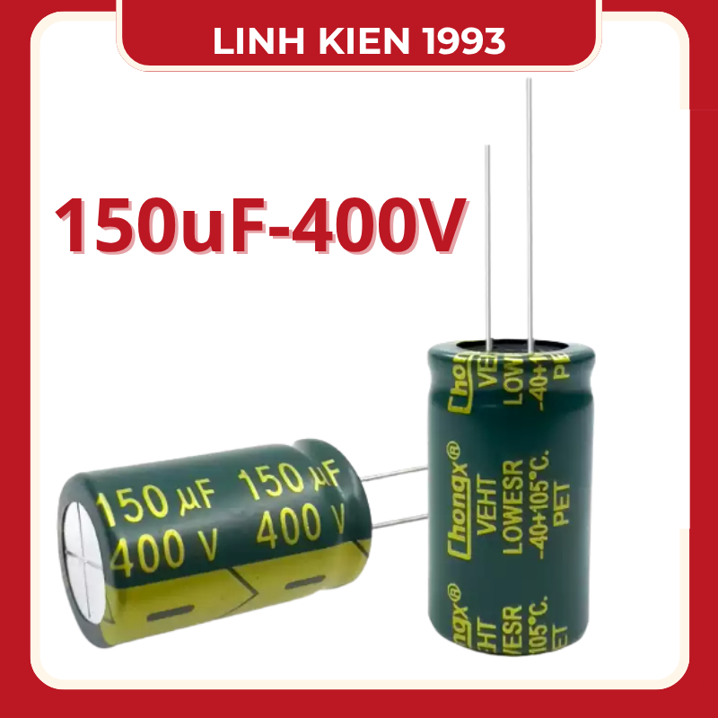[ 2 Con ] Tụ Điện 150uF 400V LOW ESR Chính Hãng Changxin – Tụ Hóa Lọc Nguồn Chất Lượng Cao, Chịu Nhi