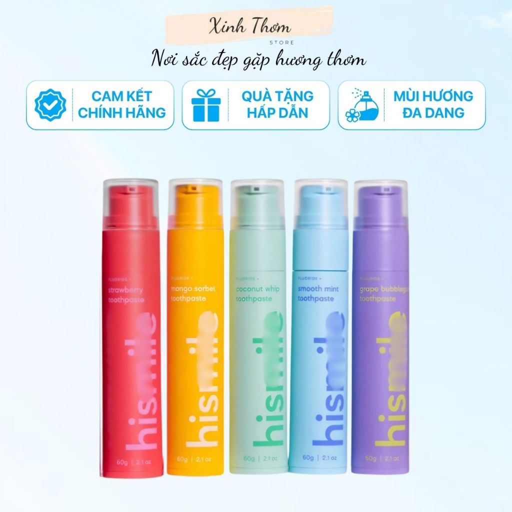 Kem đánh răng HISMILE - Kem đánh răng hương hoa quả - kđr hismile