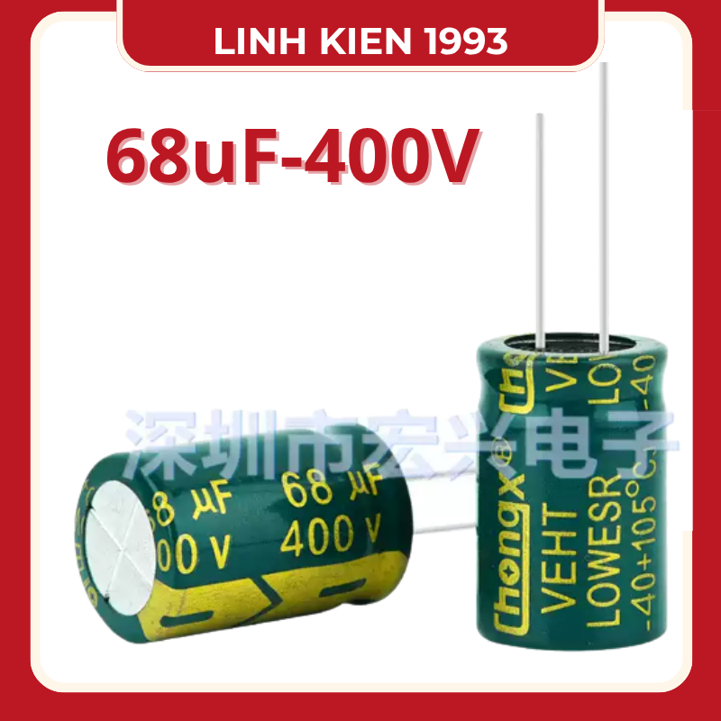 [ 2 Con ] Tụ Điện 68uF 400V LOW ESR Chính Hãng Changxin – Tụ Hóa Lọc Nguồn Chất Lượng Cao, Chịu Nhiệ