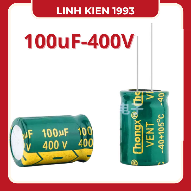 [ 2 Con ] Tụ Điện 100uF 400V LOW ESR Chính Hãng Changxin – Tụ Hóa Lọc Nguồn Chất Lượng Cao, Chịu Nhi