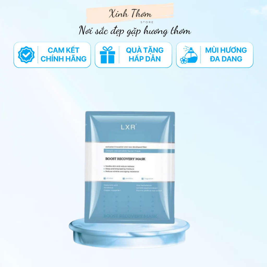 Mặt nạ LXR Boost Recovery Mask - combo 10/20/30 miếng - mặt nạ phục hồi chuyên sâu cho da nhcả cảm -