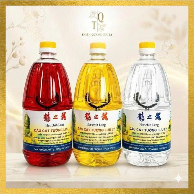 1 Thùng 6 chai 0,95kg (1,3 Lít) Dầu Đèn Thiên Quang Lưu Ly