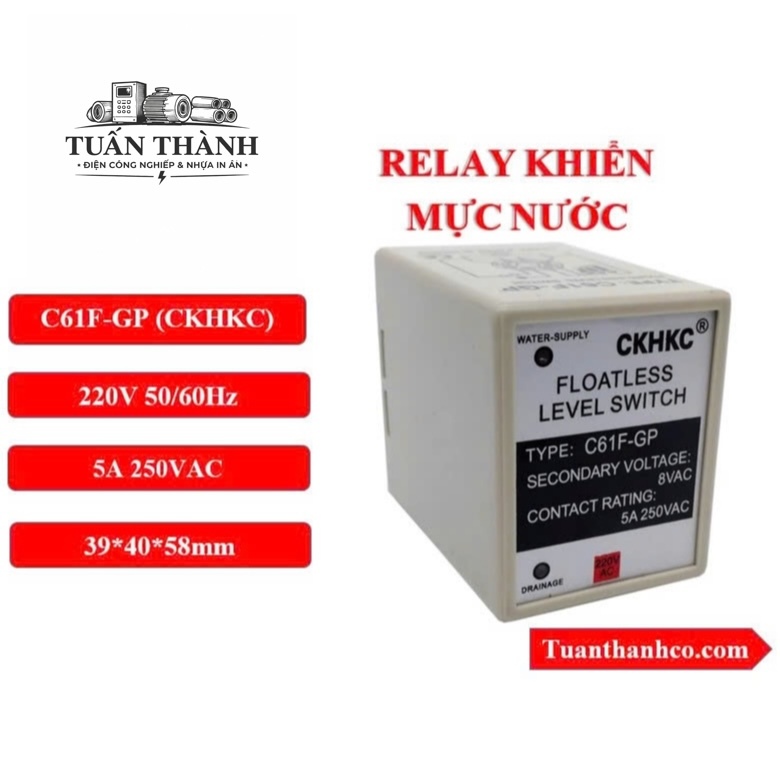 [LOẠI TỐT] Rơle Mức Nước C61F-GP CKHKC