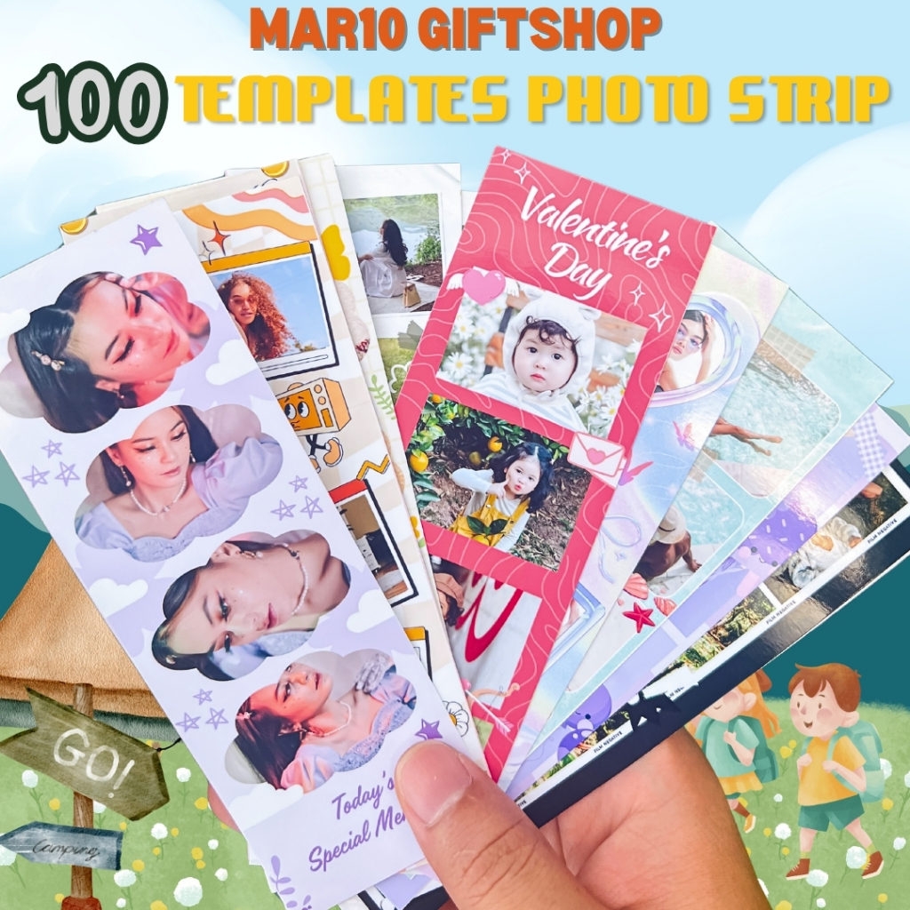 In Photostrip Theo Yêu Cầu - Ảnh Nam Châm Photo Strip Nhiều Mẫu Tặng Sleeve - Hình PhotoStrip 4 Ảnh