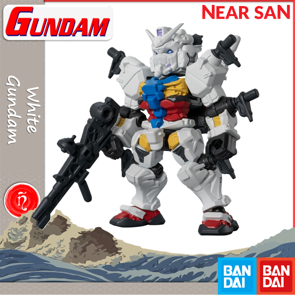 white gundam gashapon mô hình mobile suit ensemble 30 bandai gacha mse
