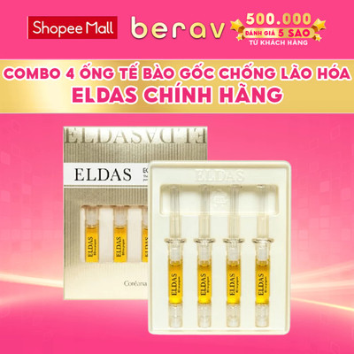 Combo 4 Ống Tế Bào Gốc Chống Lão Hóa Eldas Eg Tox Program Ampoule