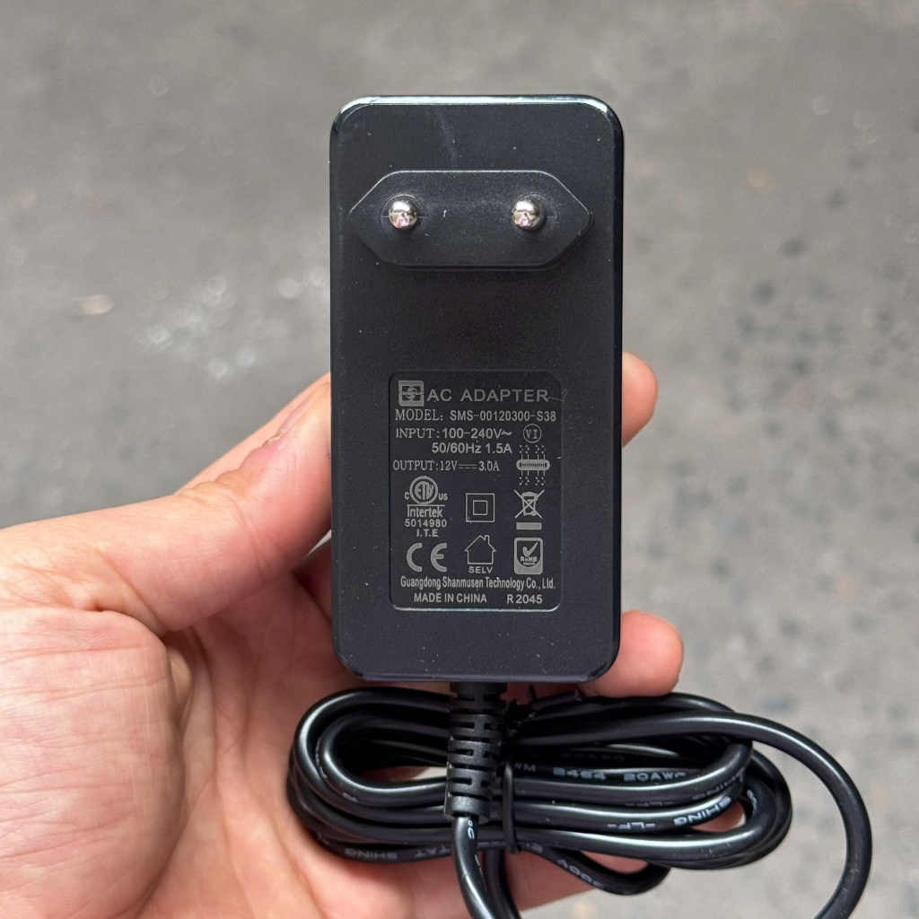BỘ nguồn 12V 3A chân cắm Type C