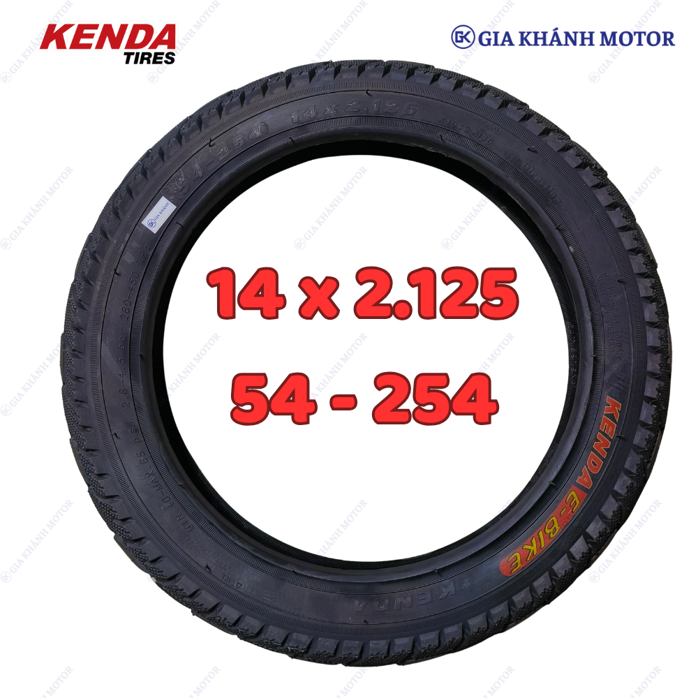 Lốp & Săm (Ruột & Vỏ) Xe Đạp – Xe Điện Cỡ 14x2.125 , 54-254 Kenda