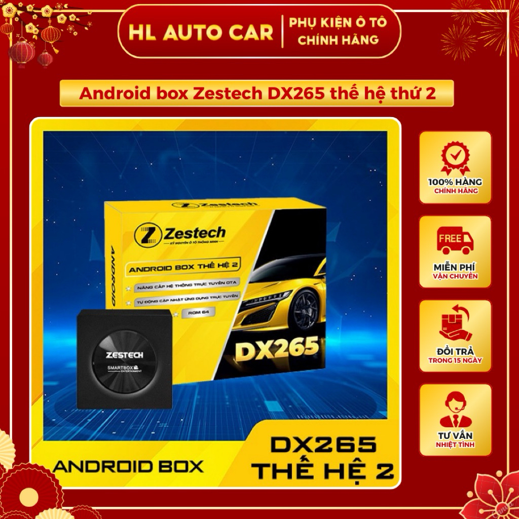 Android box Zestech DX265 thế hệ 2 - Phiên bản mới nhất 2026(Tặng Sim 4G + Vietmap S2)