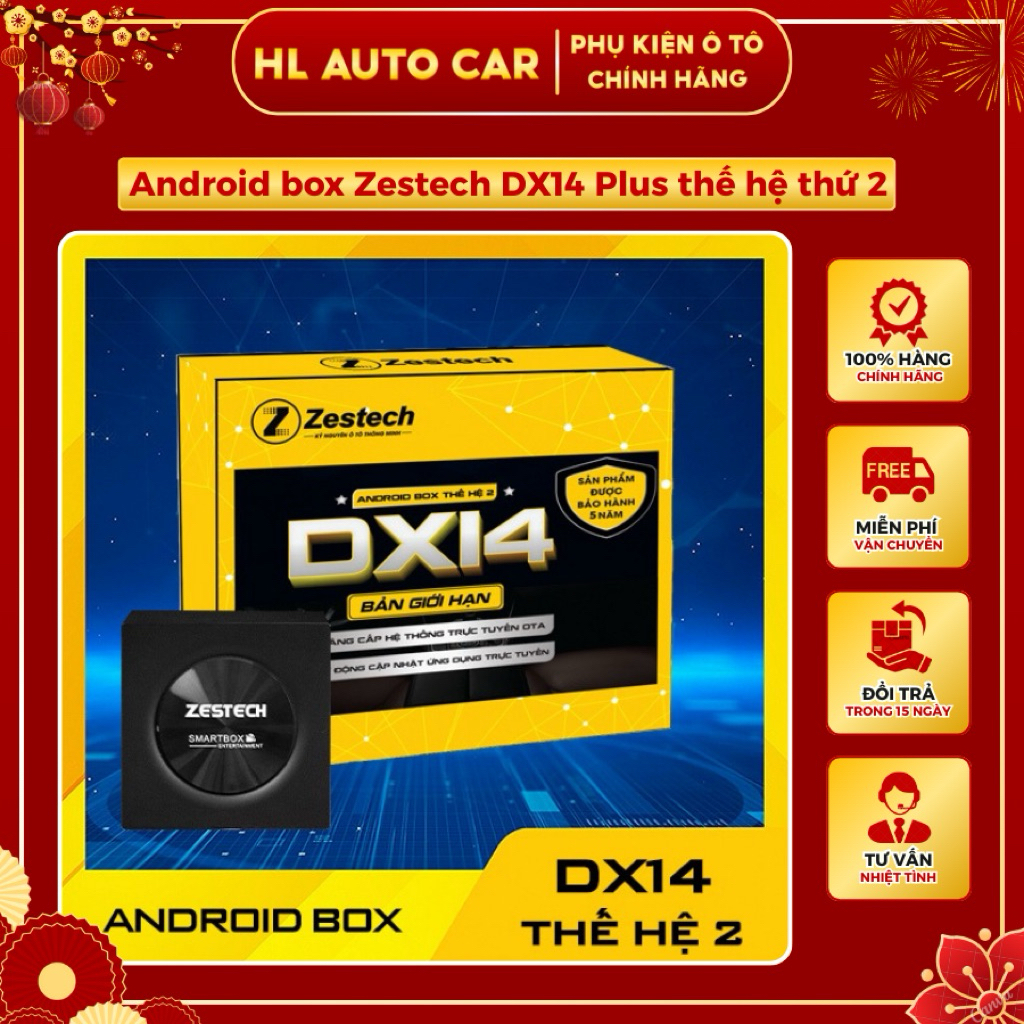 Android box Zestech DX14 PLUS thế hệ 2, bản giới hạn Ram 8GB, Rom 128GB(Tặng Sim 4G + Vietmap S2)